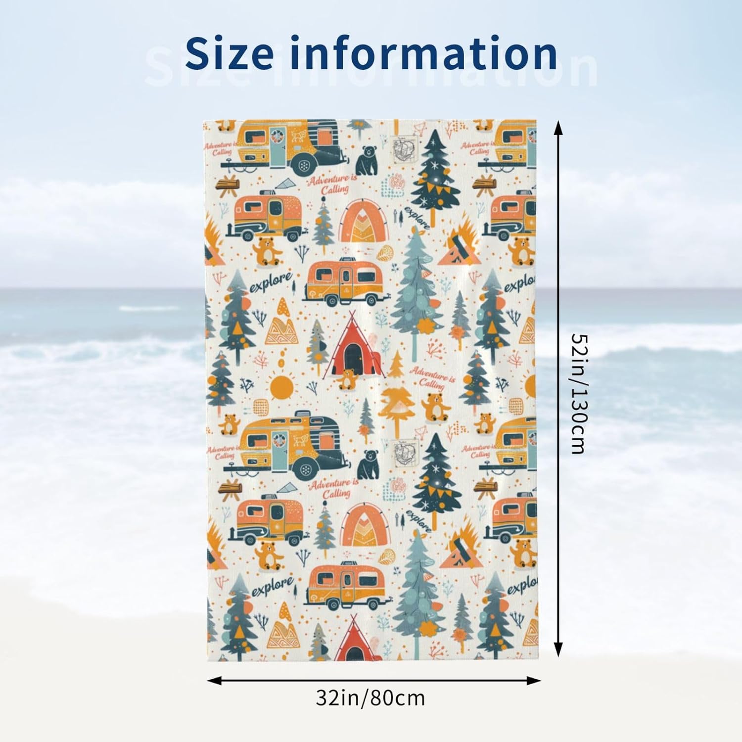 キャンプアドベンチャービーチタオル マイクロファイバー速乾  - Travel Towel Quick Dry のレビューと価格