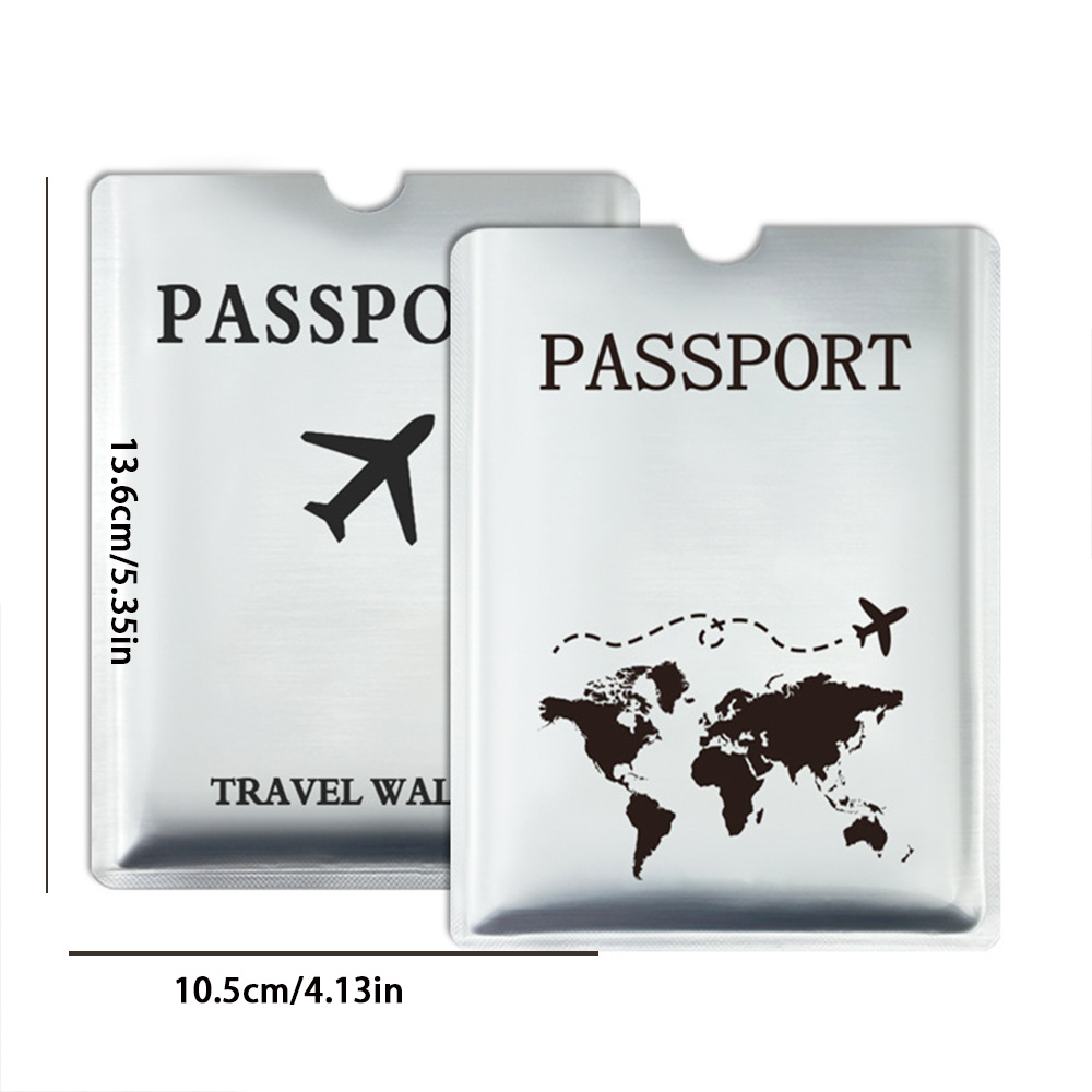 アルミホイルパスポート保護ケース、耐磁性および盗難防止ブラシ - Travel Accessories For Plane のレビューと価格