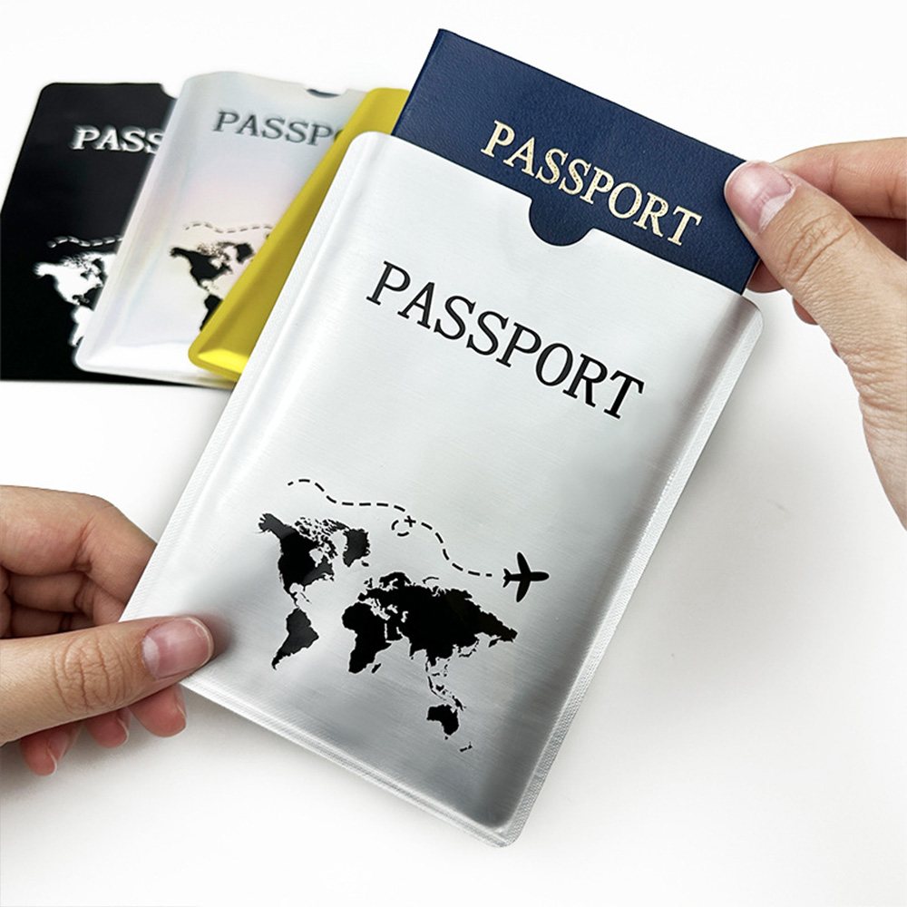 アルミホイルパスポート保護ケース、耐磁性および盗難防止ブラシ - Travel Accessories For Plane のレビューと価格