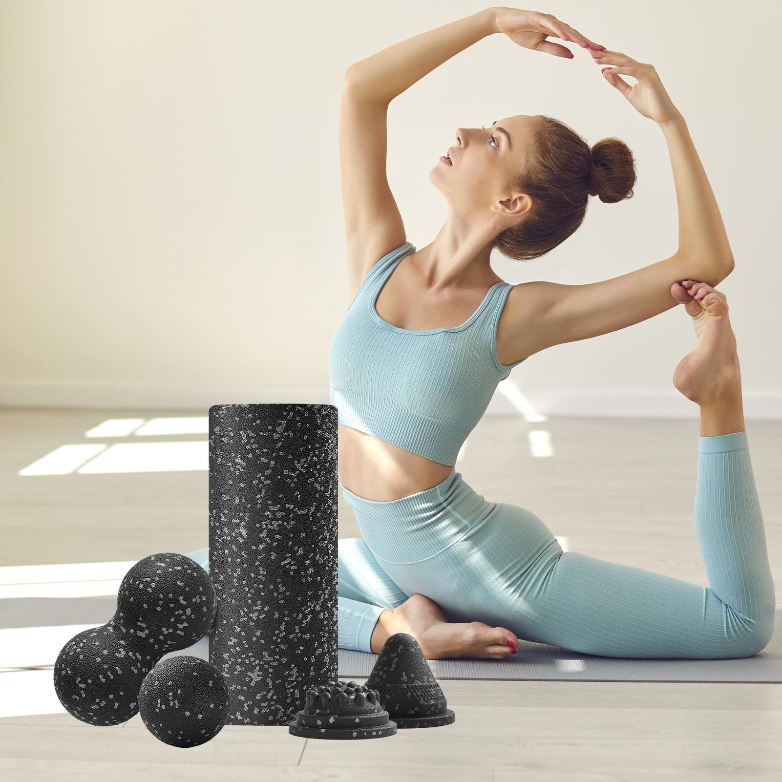 ヨガローラー エクササイズ フォームローラー セット 脚用  - Travel Yoga Accessories のレビューと価格