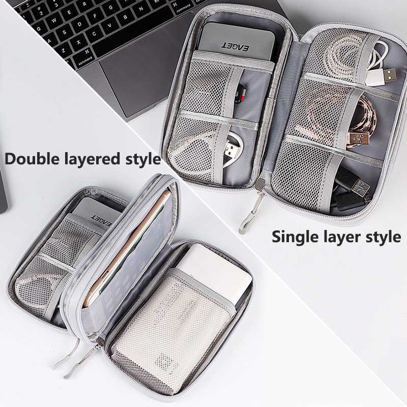 多色ポータブルトラベルデジタル収納バッグ - 充電器、USB - Cable Organizer Travel のレビューと価格
