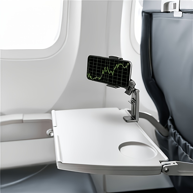 360 °   回転式飛行機用スマホホルダー、旅行用車載デス - Phone Holder Airplane のレビューと価格