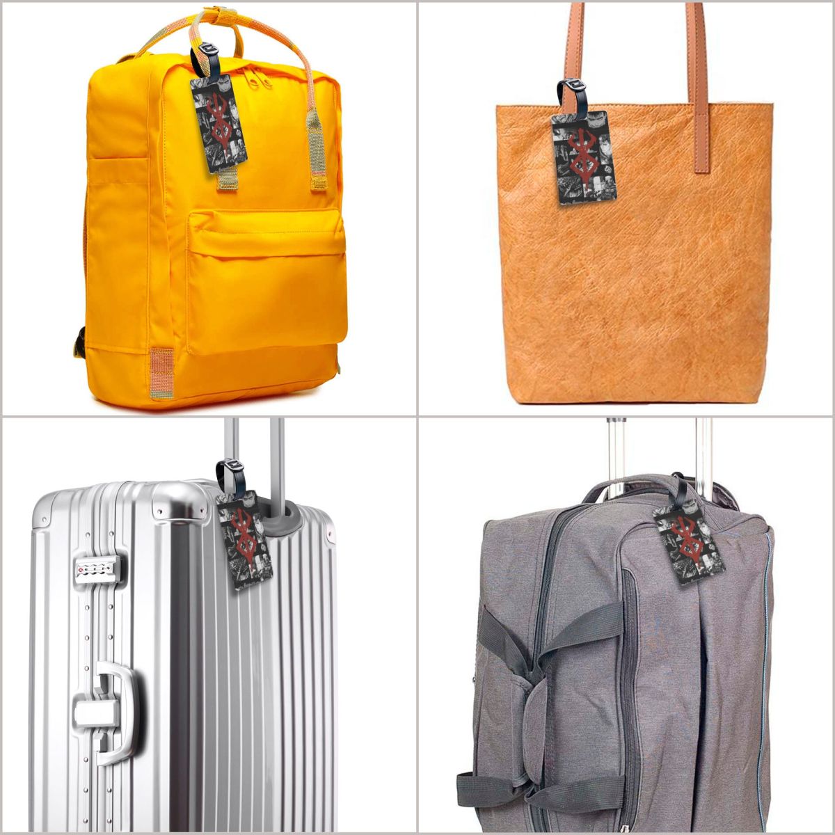 日本アニメベルセルク剣士マンガガッツ荷物タグスーツケースアク - Travel Accessories In Japan のレビューと価格