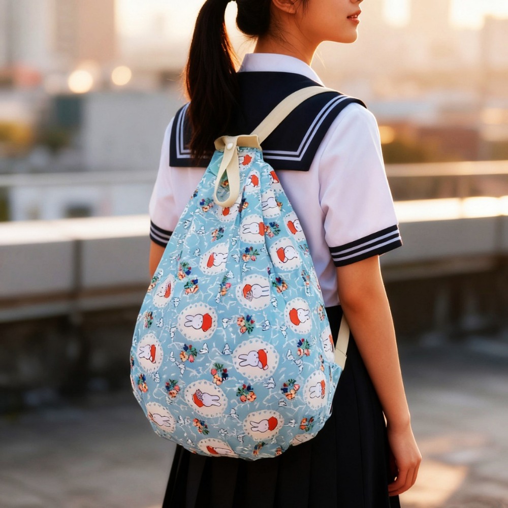 かわいい折りたたみ式エコフレンドリーバッグ漫画柄大容量ショッ - Travel Accessories In Japan のレビューと価格