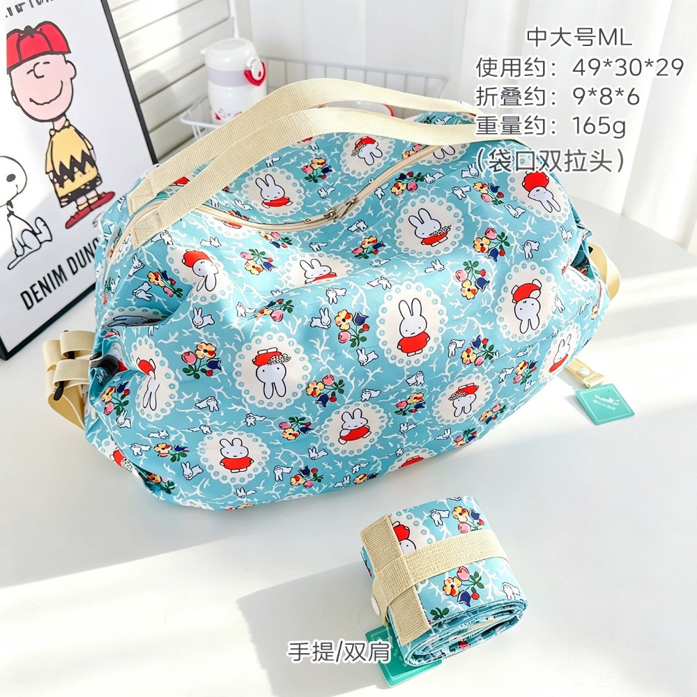 かわいい折りたたみ式エコフレンドリーバッグ漫画柄大容量ショッ - Travel Accessories In Japan のレビューと価格